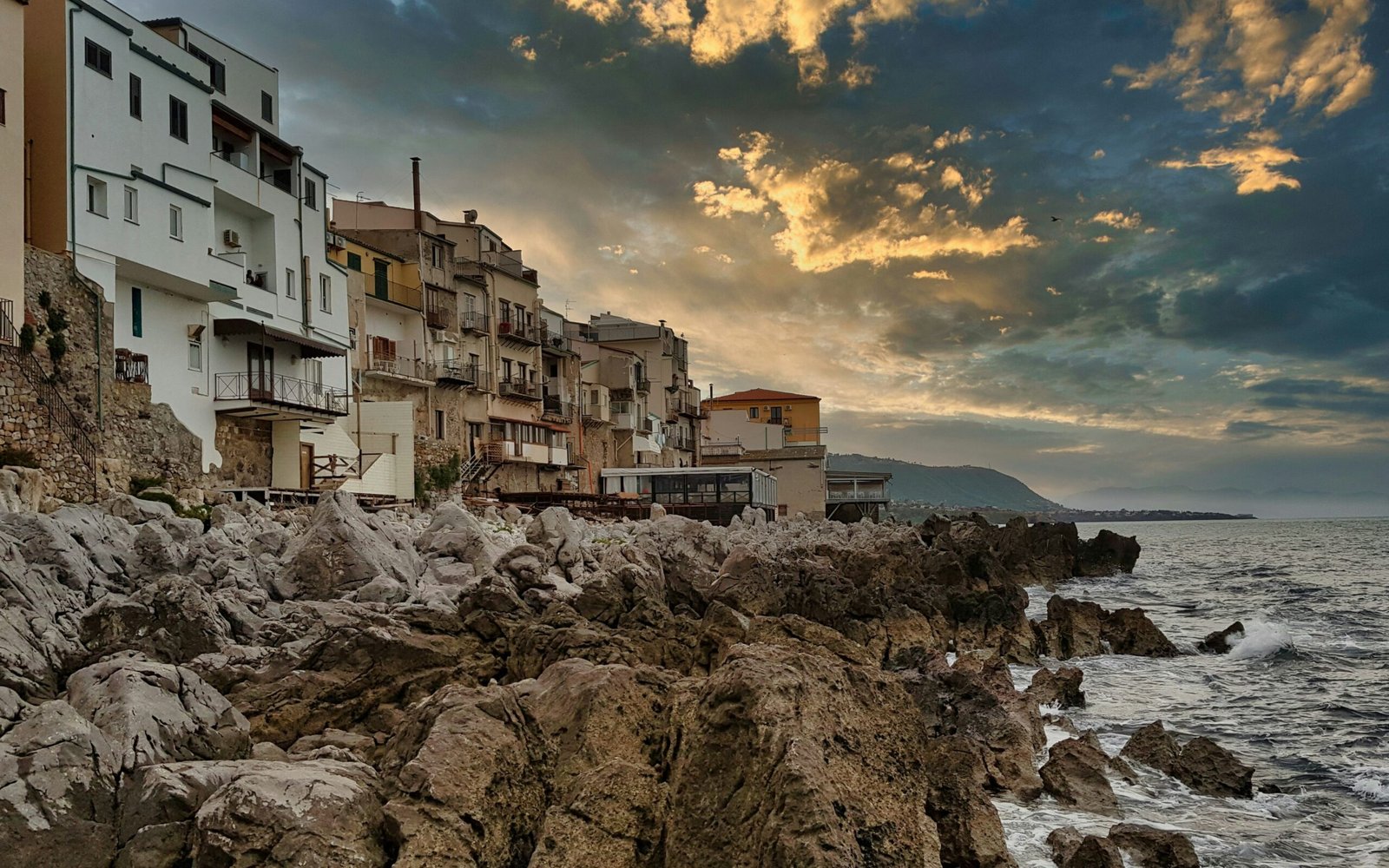 Coastal panorama of Sicily, Italy