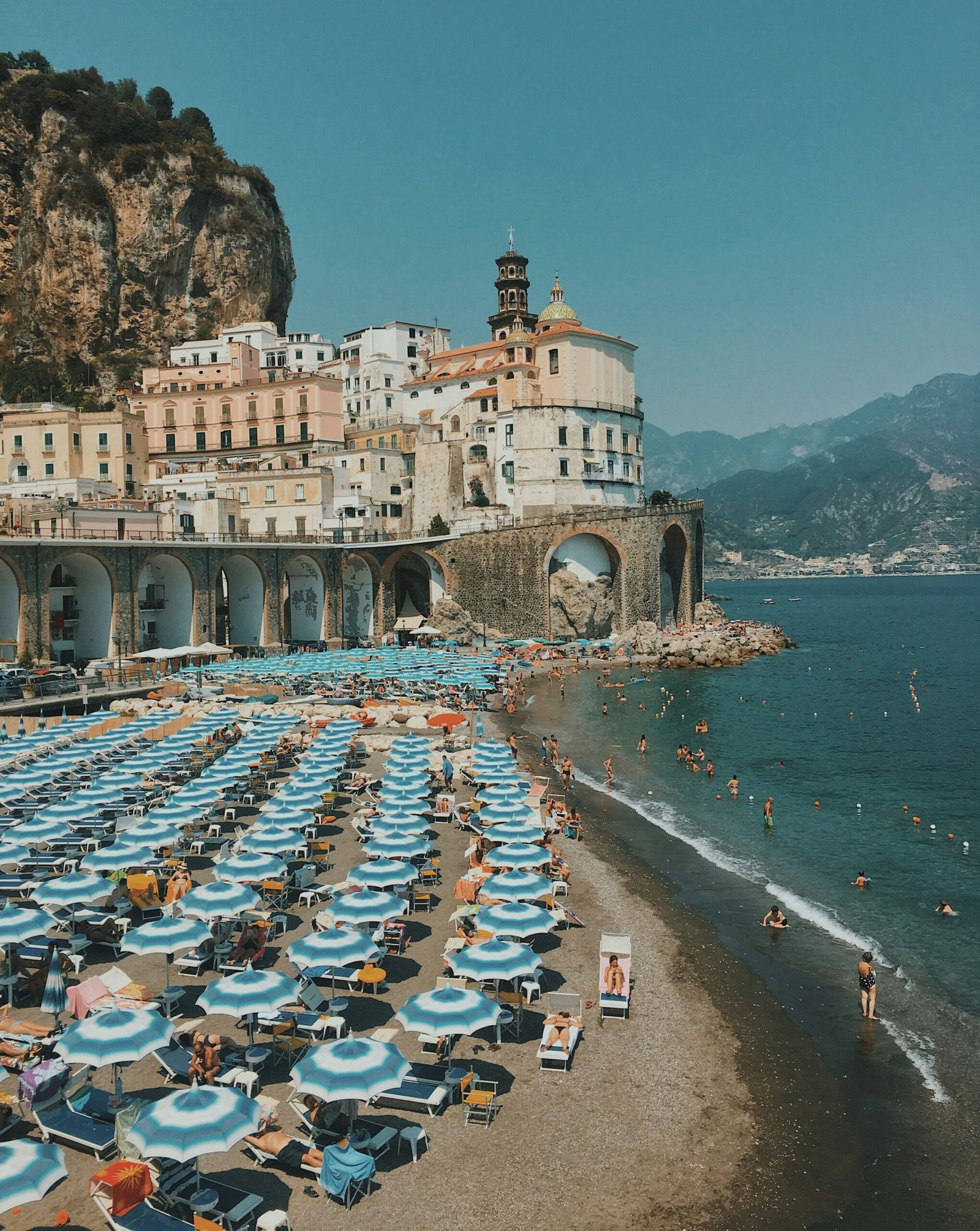 Coastal landscape on the Amalfi Coast, Italy